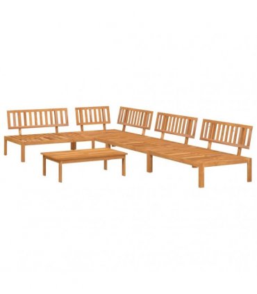 vidaXL 5 Piece Garden Pallet Sofa Set Solid Wood Acacia