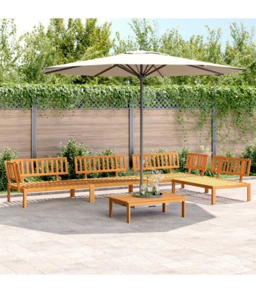 vidaXL 5 Piece Garden Pallet Sofa Set Solid Wood Acacia