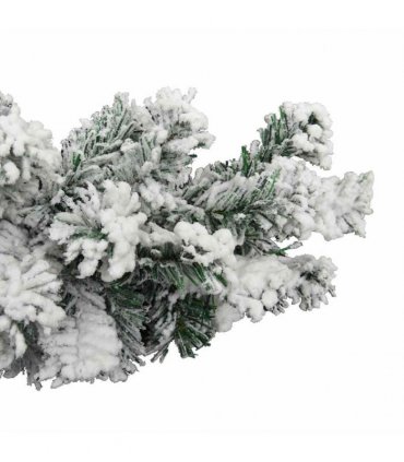 vidaXL Christmas Garland with Flocked Snow Green 20 m PVC