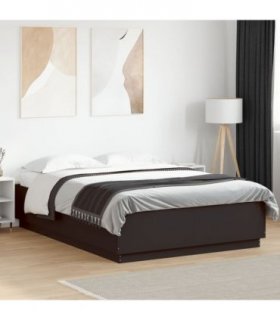 vidaXL Bed Frame without Mattress Black 150x200 cm
