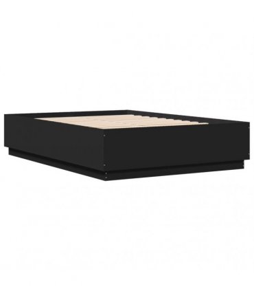 vidaXL Bed Frame without Mattress Black 150x200 cm