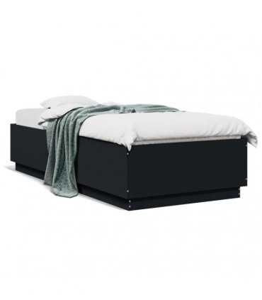 vidaXL Bed Frame without Mattress Black 90x200 cm