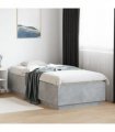 vidaXL Bed Frame without Mattress Concrete Grey 90x200 cm