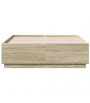 vidaXL Bed Frame without Mattress Sonoma Oak 120x190 cm Small Double