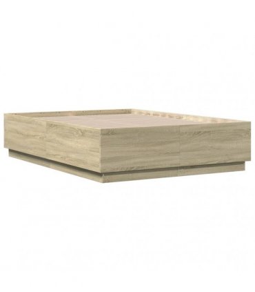 vidaXL Bed Frame without Mattress Sonoma Oak 120x190 cm Small Double