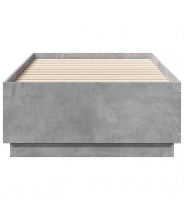 vidaXL Bed Frame without Mattress Concrete Grey 90x190 cm