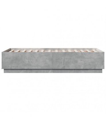 vidaXL Bed Frame without Mattress Concrete Grey 90x190 cm