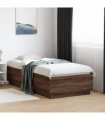 vidaXL Bed Frame without Mattress Brown Oak 90x190 cm