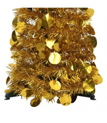 vidaXL Artificial Christmas trees PET Gold