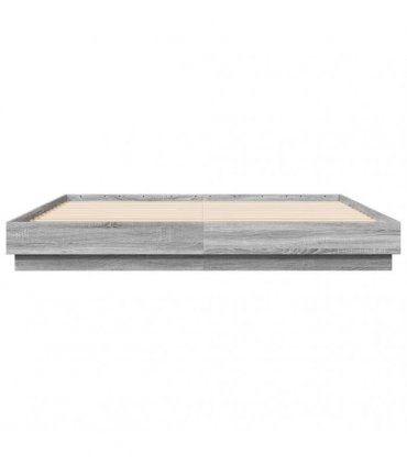 vidaXL Bed Frame without Mattress Grey Sonoma 180x200 cm