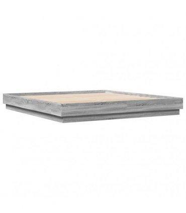 vidaXL Bed Frame without Mattress Grey Sonoma 180x200 cm