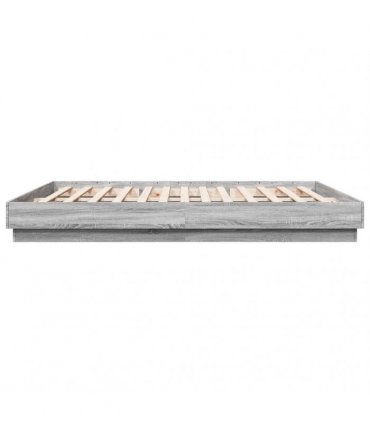 vidaXL Bed Frame without Mattress Grey Sonoma 180x200 cm