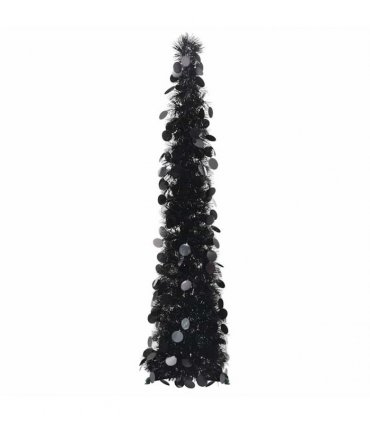 vidaXL Artificial Christmas trees PET Black