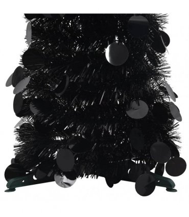 vidaXL Artificial Christmas trees PET Black