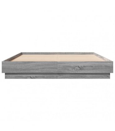 vidaXL Bed Frame without Mattress Grey Sonoma 150x200 cm