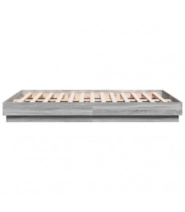vidaXL Bed Frame without Mattress Grey Sonoma 150x200 cm