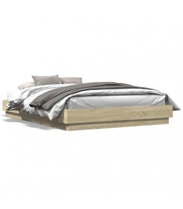 vidaXL Bed Frame without Mattress Sonoma Oak 120x200 cm