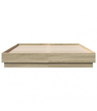 vidaXL Bed Frame without Mattress Sonoma Oak 120x200 cm
