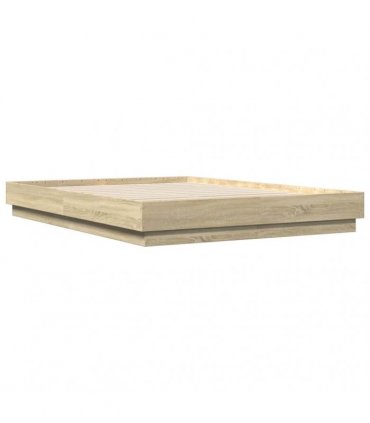 vidaXL Bed Frame without Mattress Sonoma Oak 120x200 cm