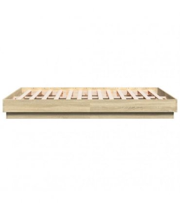 vidaXL Bed Frame without Mattress Sonoma Oak 120x200 cm