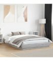vidaXL Bed Frame without Mattress Grey Sonoma 120x200 cm