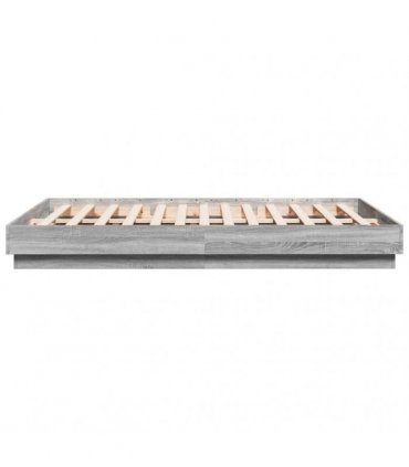 vidaXL Bed Frame without Mattress Grey Sonoma 120x200 cm