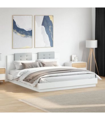 vidaXL Bed Frame without Mattress White 180x200 cm