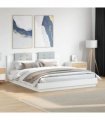 vidaXL Bed Frame without Mattress White 180x200 cm