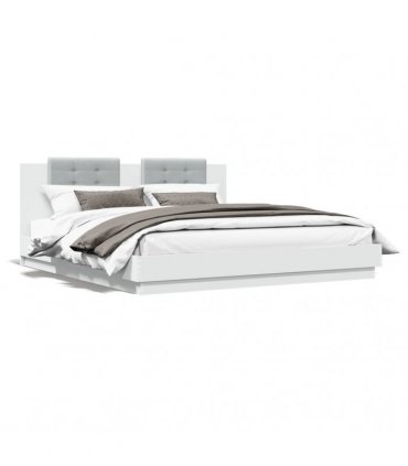 vidaXL Bed Frame without Mattress White 180x200 cm