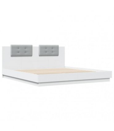 vidaXL Bed Frame without Mattress White 180x200 cm