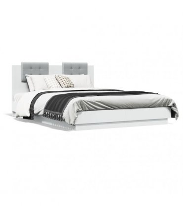 vidaXL Bed Frame without Mattress White 150x200 cm