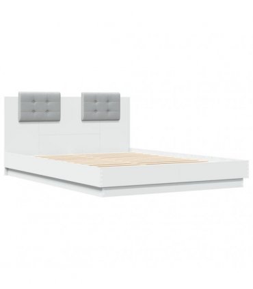 vidaXL Bed Frame without Mattress White 150x200 cm
