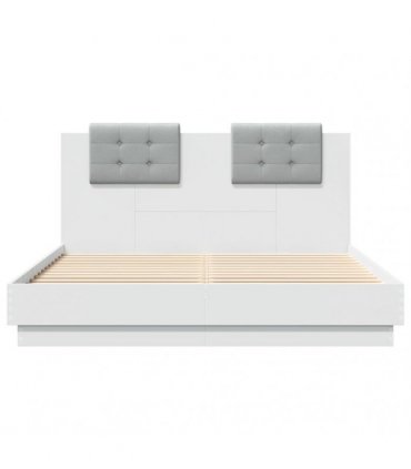 vidaXL Bed Frame without Mattress White 150x200 cm