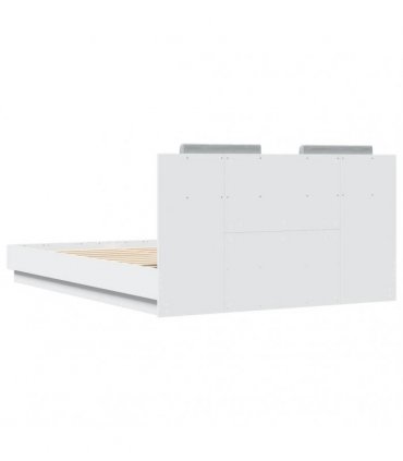 vidaXL Bed Frame without Mattress White 150x200 cm