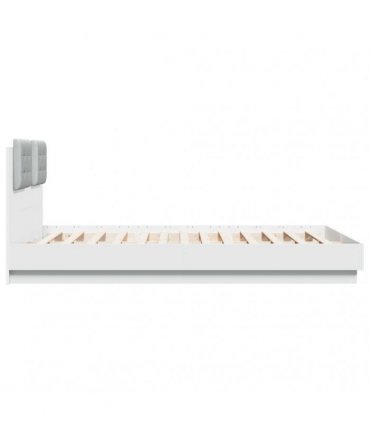 vidaXL Bed Frame without Mattress White 150x200 cm
