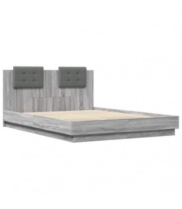vidaXL Bed Frame without Mattress Grey Sonoma 150x200 cm