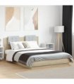 vidaXL Bed Frame without Mattress Sonoma Oak 140x200 cm
