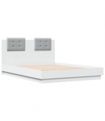 vidaXL Bed Frame without Mattress White 135x190 cm