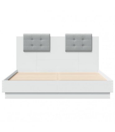 vidaXL Bed Frame without Mattress White 135x190 cm