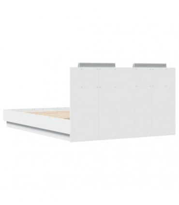 vidaXL Bed Frame without Mattress White 135x190 cm