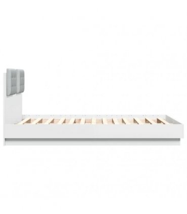 vidaXL Bed Frame without Mattress White 135x190 cm