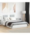 vidaXL Bed Frame without Mattress White 120x190 cm