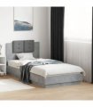 vidaXL Bed Frame without Mattress Concrete Grey 90x190 cm