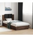 vidaXL Bed Frame without Mattress Brown Oak 90x190 cm