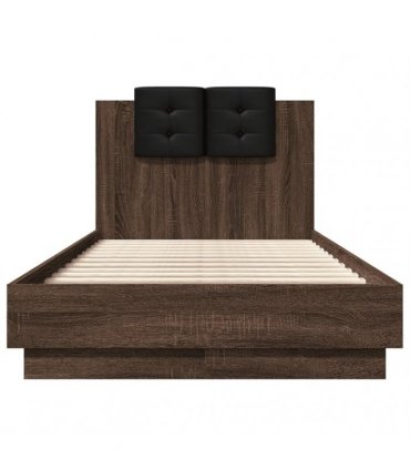 vidaXL Bed Frame without Mattress Brown Oak 90x190 cm