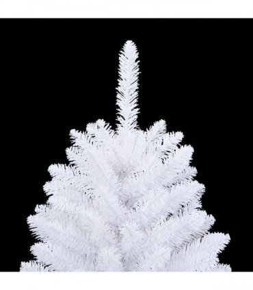 vidaXL Artificial Hinged Christmas Tree 120 cm 150 LEDs Warm White PVC