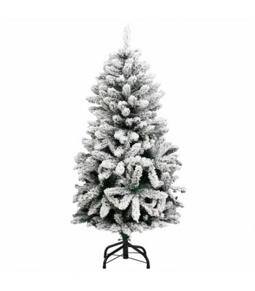 vidaXL Artificial Hinged Christmas Tree 150 LEDs & Ball Set 120 cm