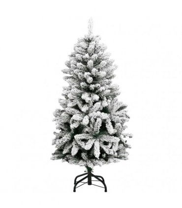 vidaXL Artificial Hinged Christmas Tree 150 LEDs & Ball Set 120 cm