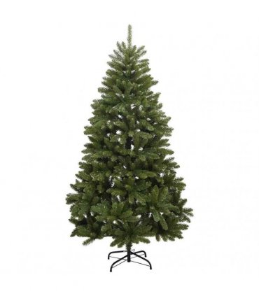 vidaXL Artificial Hinged Christmas Tree 300 LEDs & Ball Set 210 cm