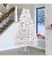 vidaXL Artificial Hinged Christmas Tree 270 cm 300 LEDs Warm White PVC